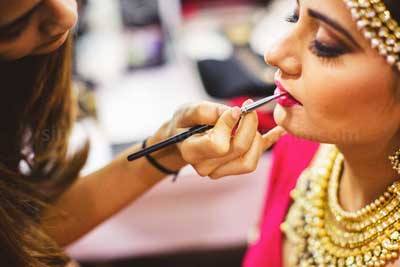 Bride & Groom Makeup in tirupati tirumala